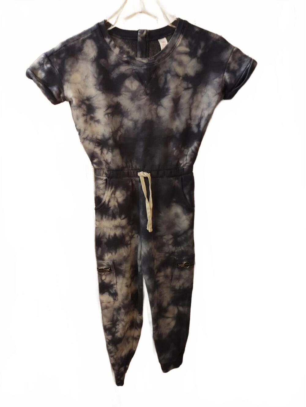 Justice - Girls Size 8 (M) - Tie Dye Jumpsuit - See Pics - EUC